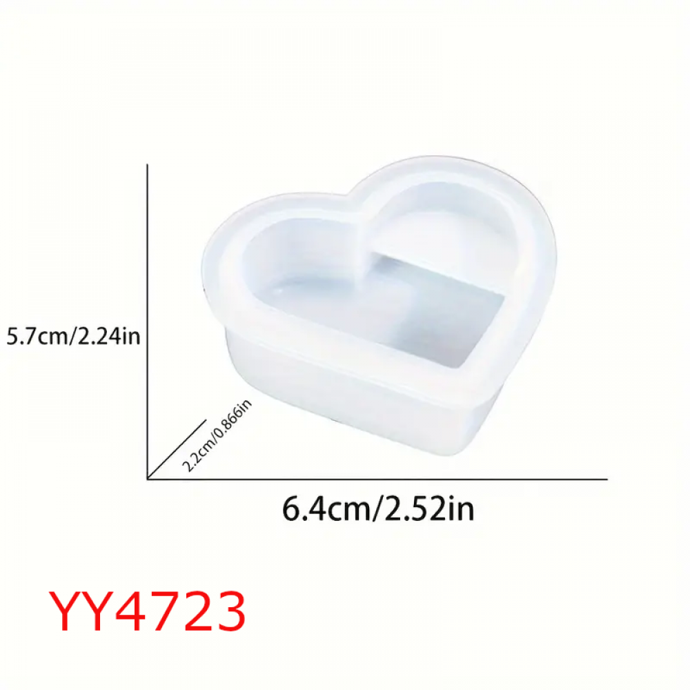 YY4723 - KALP NOTLUK - SİLİKON KALIP YY4723 - KALP NOTLUK - SİLİKON KALIP